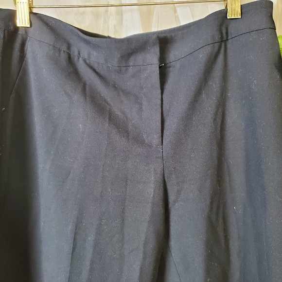 Caslon Trouser Dress Pants Womens 10 Black Mid Rise Flat Front  35X30 Boot Cut - Picture 2 of 5